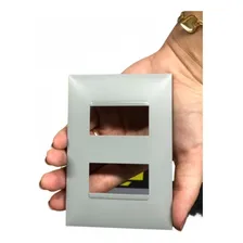 Placa 4x2 2 Modulos Separado Pialplus+ Cinza 618506cz Foto mini  3
