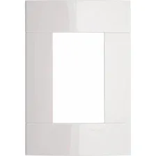 Placa 4x2 3 Módulos Branco Puro Foto  mini 1