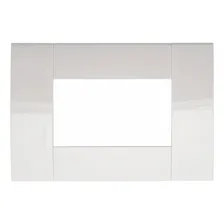 Placa 4x2 3 Módulos Branco Puro Foto mini  3