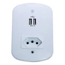Placa 4x2 Com 2 Usb E 1 Tomada 10a Com Proteção Foto mini  2