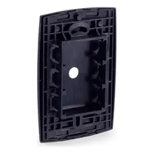 Placa 4x2 Com Passagem P/ Fio Preto Forceline Foto mini 2