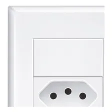 Placa 4x2 Com Suporte Cega Branco Foto mini  3