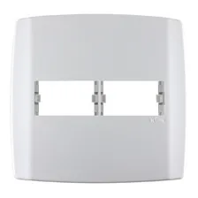 Placa 4x4 1+1 Modulos Separados C/ Suporte Slim Ilumi Cor Branco Foto mini 1