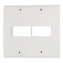 Placa 4x4 2 Postos Lux Tramontina Branca Kit 5 Unidades Cor Branco Foto mini 1