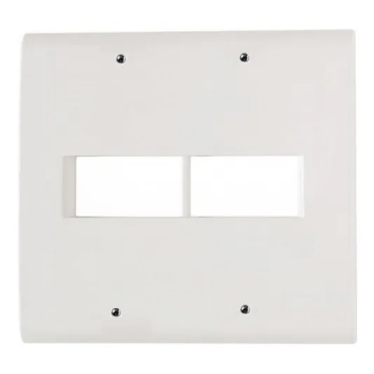 Placa 4x4 2 Postos Lux Tramontina Branca Kit 5 Unidades Cor Branco Foto 1