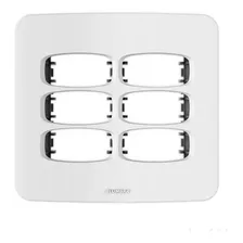 Placa 4x4 6 Postos Com Suporte Alumbra Gracia 85306 Branco Foto mini 2