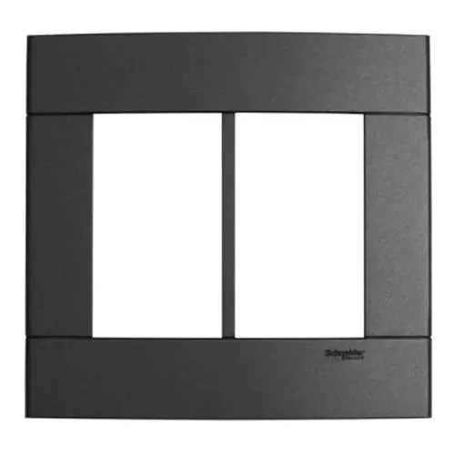 Placa 4x4 6 Postos Decor Prime Schneider Schneider Cor Preto Foto 1