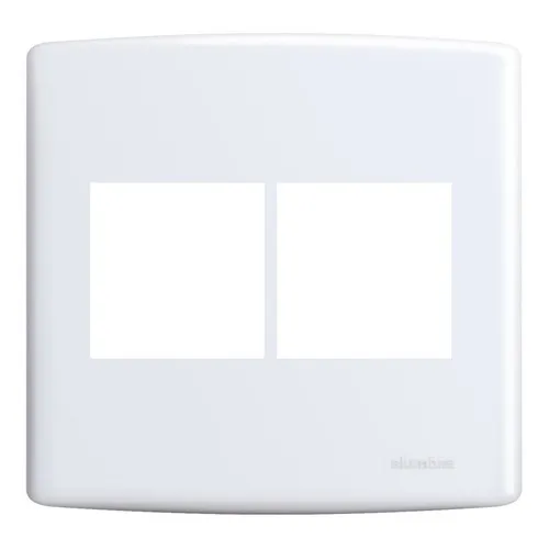 Placa 4x4 Com Suporte 4 Postos Branco Siena 6422 Alumbra Foto 1