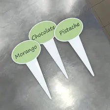 Placa Acrílico Para Sabor Gelato, Sorvete E Açaí Kit 12 Und Placa de Acrílico Foto mini 4