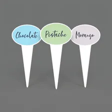 Placa Acrílico Para Sabor Gelato, Sorvete E Açaí Kit 12 Und Placa de Acrílico Foto mini  2