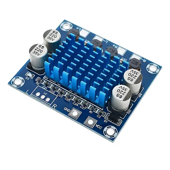 Placa Amplificador Modulo Amplificada 60w 30+30 2.0 Stéreo Cor Azul Potência De Saída Rms 30 W Foto 1
