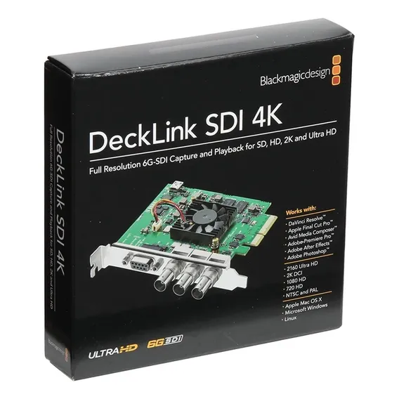 Placa Captura De Vídeo Blackmagic Decklink Sdi 4k Foto 1