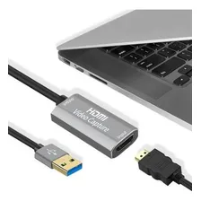 Placa Captura Vídeo 60 Fps Cinza Hdmi 3.0 Full Hd 1080 4k Foto mini  3
