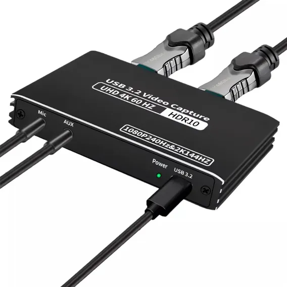 Placa Captura Vídeo Dorn Externa 4k Usb 3.2 240hz Foto 1