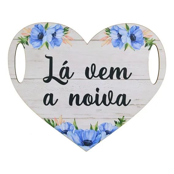 Placa Casamento Coração Adesivada Noiva Igreja Personalizada Foto 1