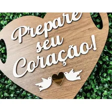 Placa Casamento Entrada De Igreja Noiva Prepare Seu Coração Foto  mini 1