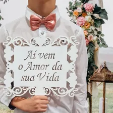 Placa Casamento Pajens E Daminhas Formatura Aniversário Mdf Foto mini 4