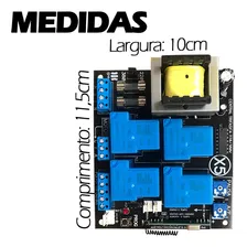 Placa Central Comando Motor Portão X5 Trifásica Industrial Cor Preto Frequência 433mhz Foto mini  3
