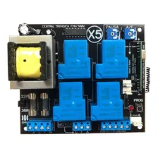 Placa Central Comando Motor Portão X5 Trifásica Industrial Cor Preto Frequência 433mhz Foto  mini 1