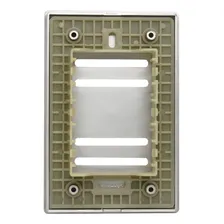 Placa Com Suporte 4x2 Para 4 Interruptores Suporte Prata Nov Foto  mini 1