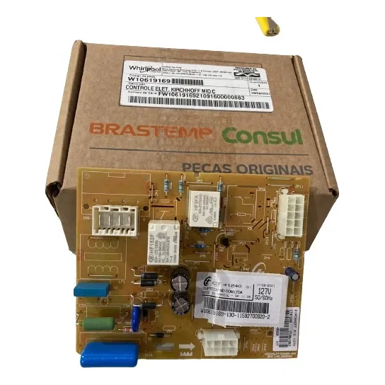 Placa Controle 127v Ct41240 W10619169 Freezer Brastemp Bvr28 Foto 1