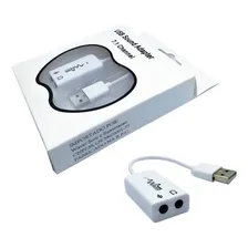 Placa De Audio Adaptador Usb 7.1 C Fio Fone Microfone Bm 800 Cor Branca Foto  mini 1