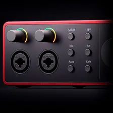Placa De Áudio Focusrite Scarlett 4i4 4th Gen Foto mini 4
