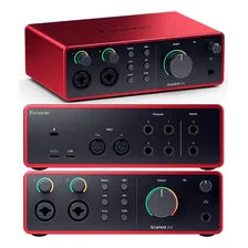 Placa De Áudio Focusrite Scarlett 4i4 4th Gen Foto mini 2