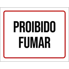 Placa De Aviso - Proibido Fumar 18x23 Foto mini 1