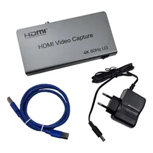 Placa De Captura Vídeo 1080p Com Fibra 4k Usb 3.0 Hdmi 60hz Foto  mini 1