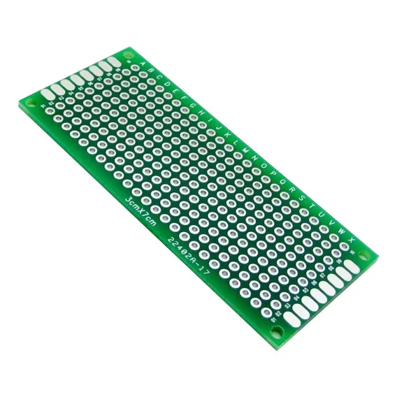 Placa De Circuito Impresso Ilhada De Fibra De Vidro - 3x7 Cm Foto 1