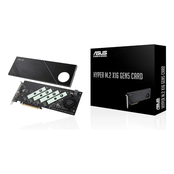 Placa De Expansão Asus Hyper M.2 X16 Gen5 Pcie 5.0 Amd/intel Foto 1