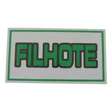 Placa De Identificação Para Pássaros- Pvc - Filhote Foto  mini 1