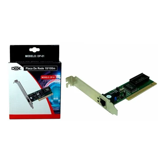 Placa De Rede Pci 10/100m Dp01 Lan Ethernet Foto 1