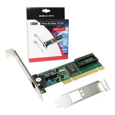 Placa De Rede Pci 10/100m Dp01 Lan Ethernet Foto mini 3