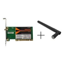 Placa De Rede Wireless Pci Com Antena 3dbi D-link Dwa-525 Foto mini 1