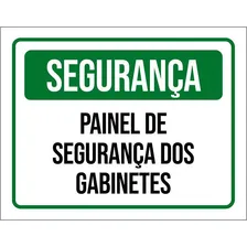 Placa De Segurança Painel De Segurança Dos Gabinetes 18x23 Foto mini 1