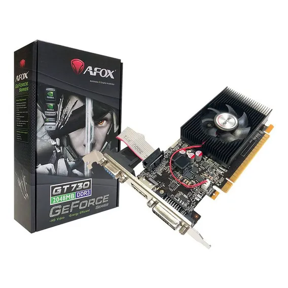 Placa De Vídeo Afox Geforce Gt 730 Low Profile Ddr3 128 Bits Foto 1