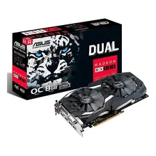 Placa de vídeo AMD Asus Dual Radeon RX 500 Series RX 580 DUAL-RX580-O8G OC Edition 8GB Foto mini 1