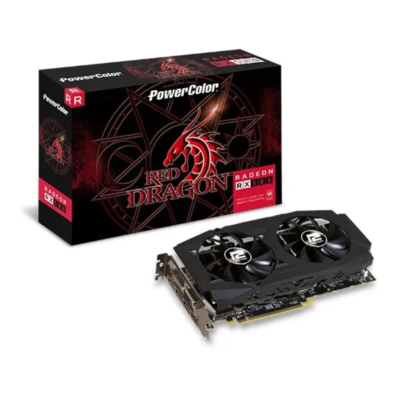 Placa de vídeo AMD PowerColor Red Dragon Radeon RX 500 Series RX 580 OC Edition 8GB Foto 1