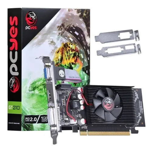 Placa De Vídeo Geforce Gt210 1gb Ddr3 64bits Pcyes Foto 1