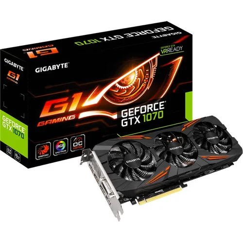 Placa de vídeo Gigabyte Gtx 1070 G1 Gaming 8g Gddr5 Foto 1