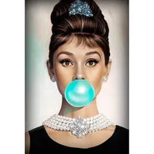 Placa Decorativa 60x40 Cm Audrey Hepburn Foto mini 1