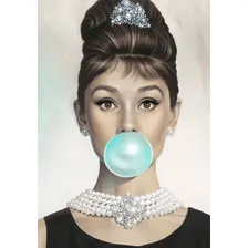 Placa Decorativa 60x40 Cm Audrey Hepburn Foto mini 3