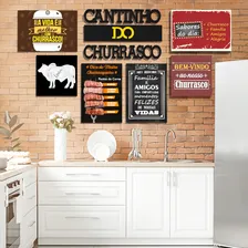Placa Decorativa Area de Lazer Escrita MDF Cantinho Do Churrasco Foto mini  2