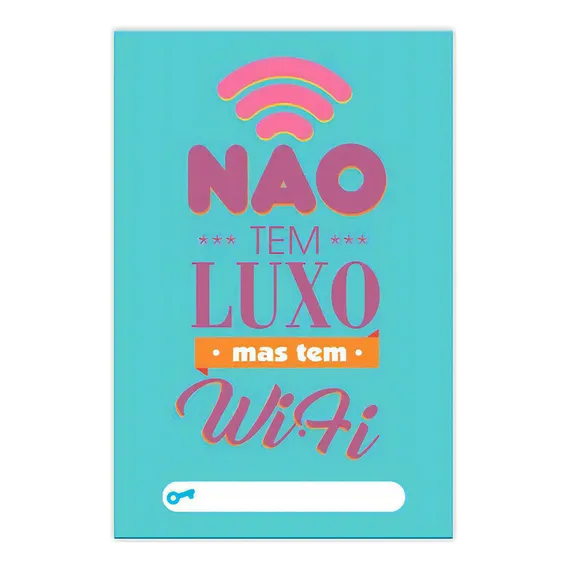 Placa Decorativa Em Pvc Para Parede Wifi Ref 01 Foto 1