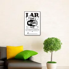 Placa Decorativa Em Pvc Para Parede Wifi Ref 03 Foto mini  2