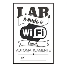 Placa Decorativa Em Pvc Para Parede Wifi Ref 03 Foto  mini 1
