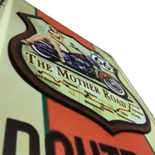 Placa Decorativa Mdf 3d 29x39 Rout 66 Vintage Corte Laser Foto mini 2