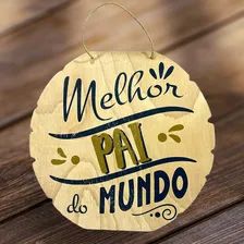 Placa Decorativa Presente Melhor Pai Do Mundo Dia Dos Pais Foto mini 3